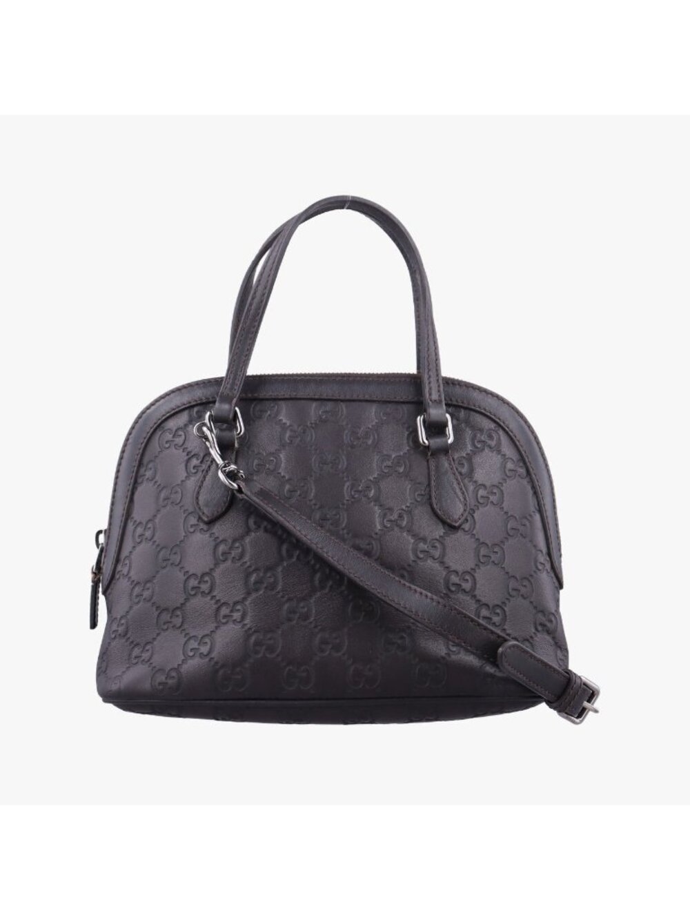 Gucci Micro Guccissima Black Leather Shoulder Bag